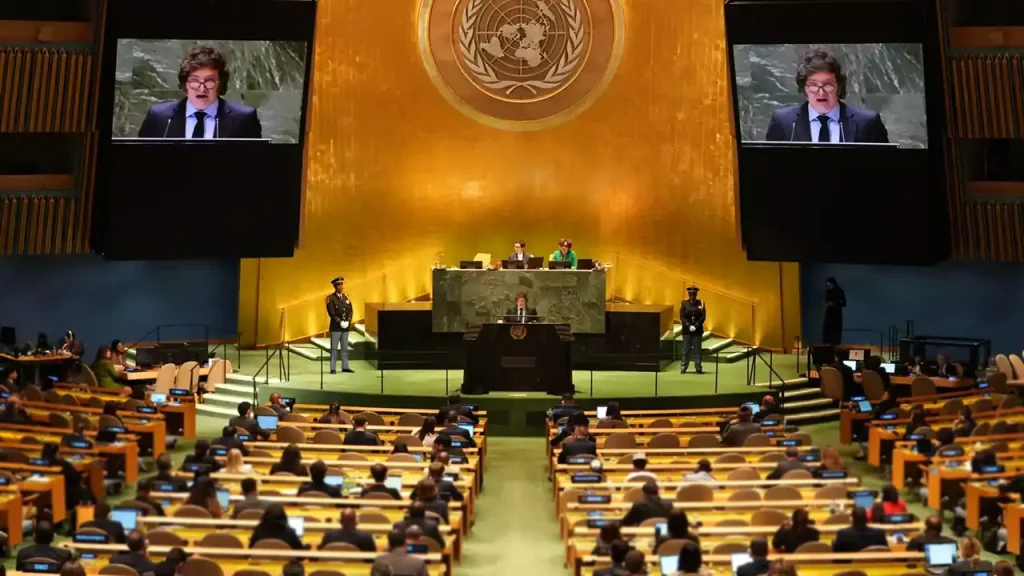 Presidente Javier Milei en la ONU