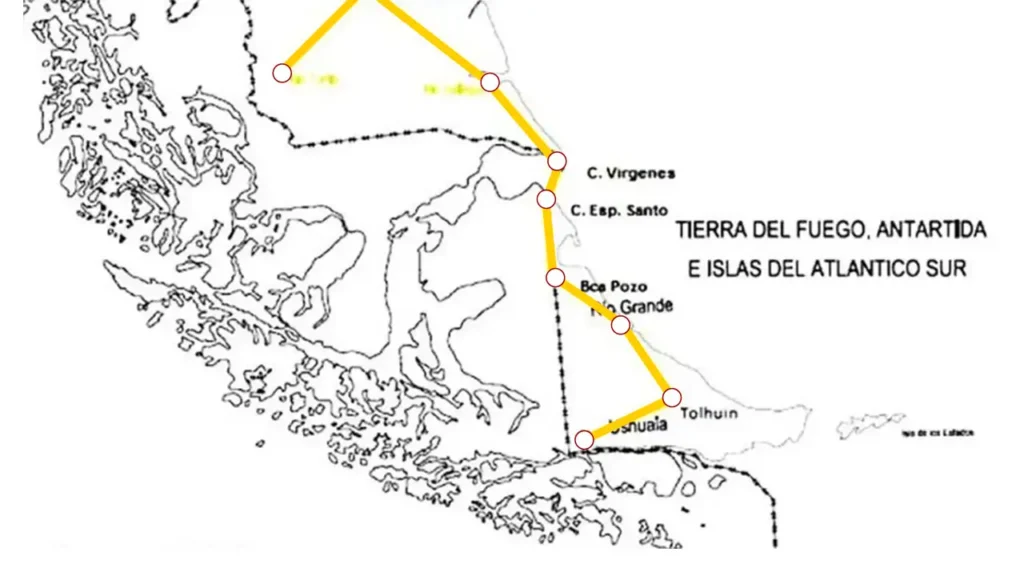 Mapa Interconectado Eléctrico Tierra del Fuego