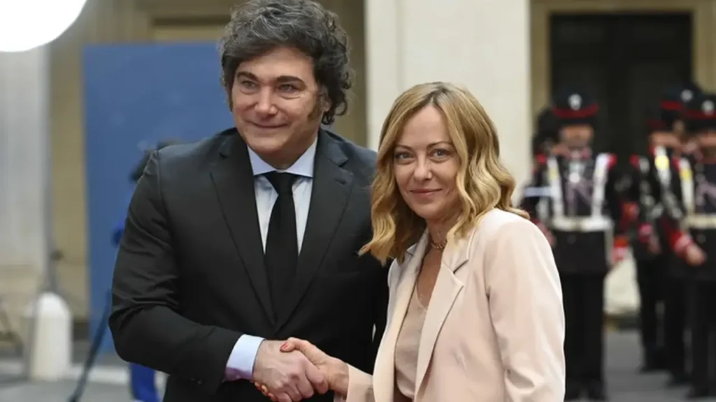 Milei y Meloni