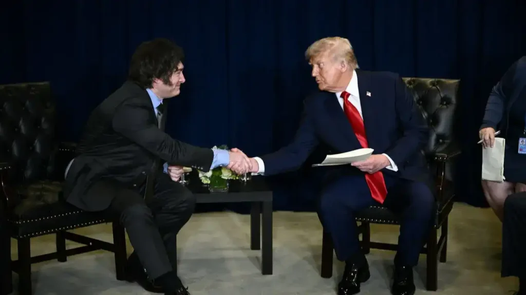Presidente Milei con Presidente Trump