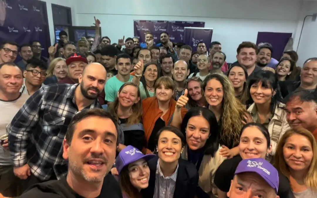 Agustín Coto y Belén Monte de Oca agradecieron a los fueguinos por acompañar al Presidente Milei