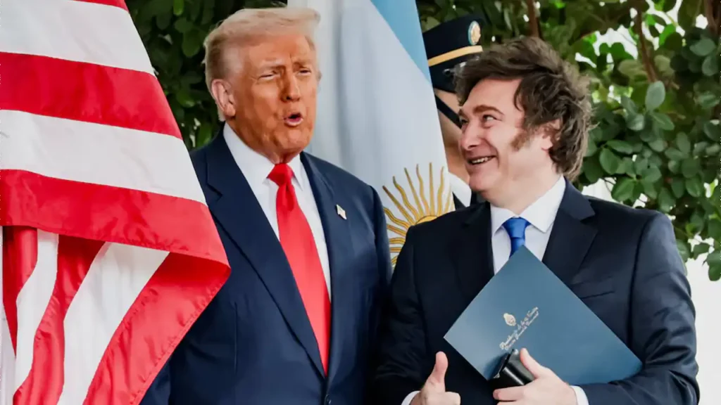 Presidente Milei con Presidente Trump