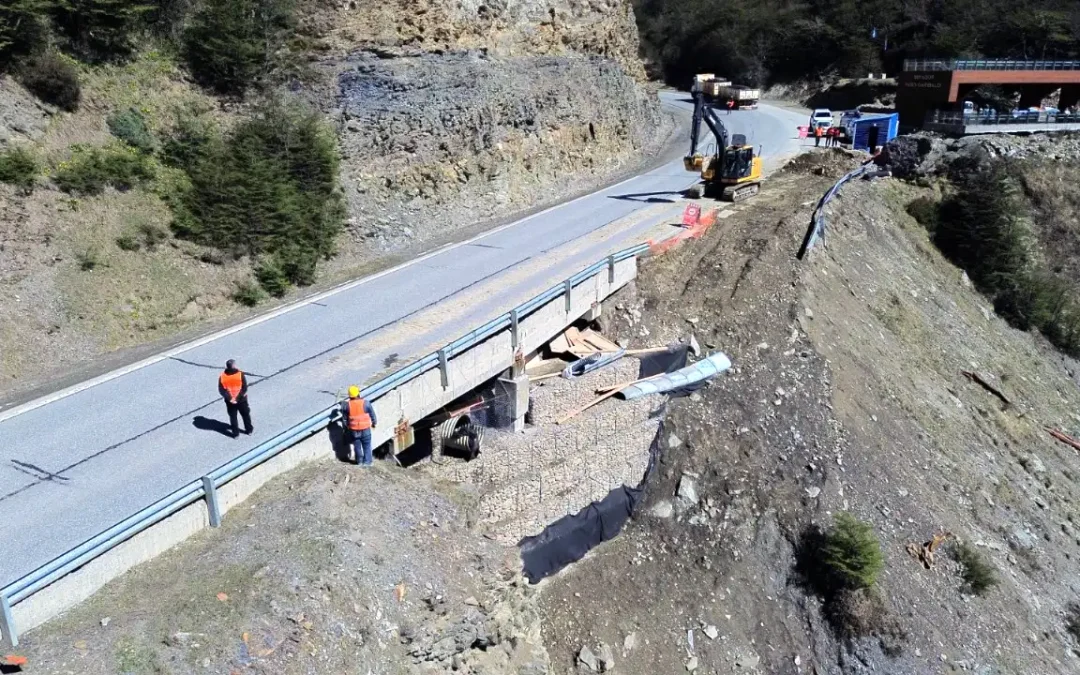 Avanzan los trabajos de Vialidad Nacional en el Paso Garibaldi