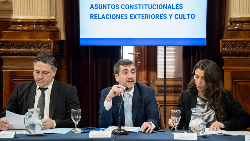 Senador Coto en el Senado de la Nación
