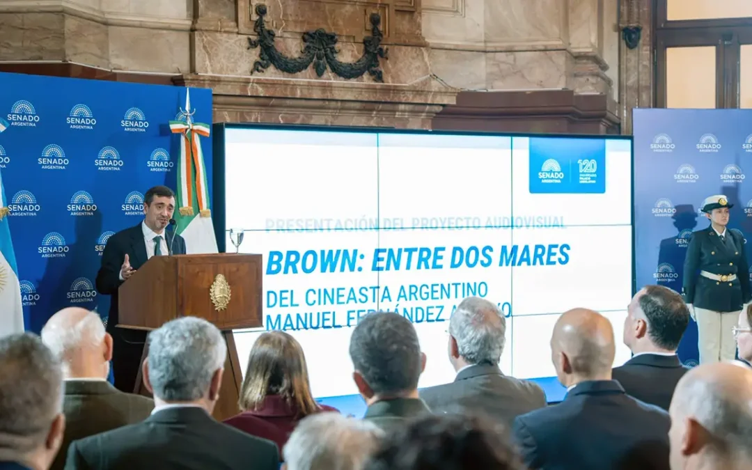 POR INICIATIVA DE COTO, SE PRESENTÓ EN EL SENADO EL PROYECTO AUDIOVISUAL “BROWN: ENTRE DOS MARES”