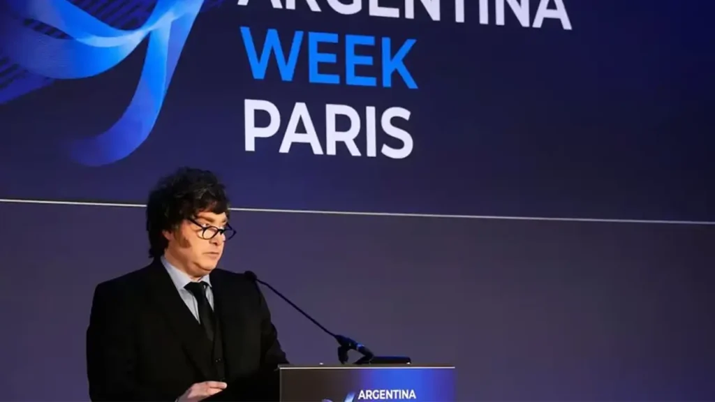 Javier MIlei en Argentina Week París